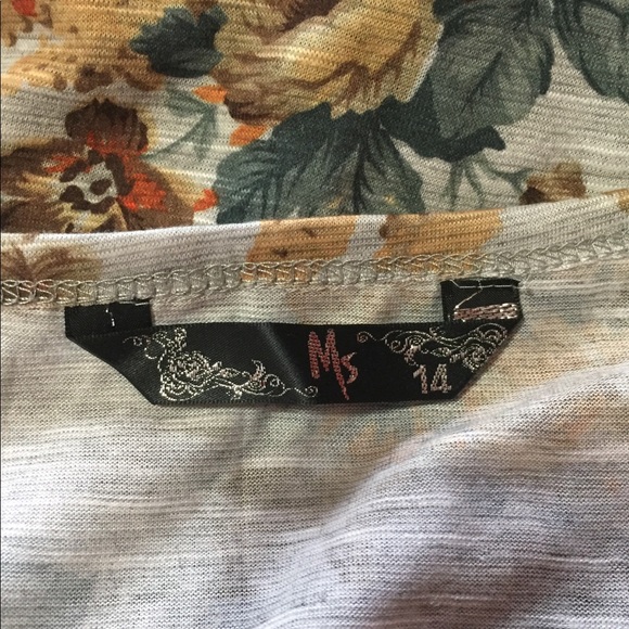 Floral print short sleeve blouse - Picture 6 of 7